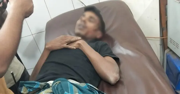 গণপিটুনিতে আহত ব্যক্তি